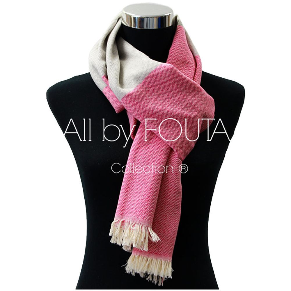 Foulards et écharpes - Coffrets Echarpes Tissage Jacquard 100% Coton - ALL BY FOUTA