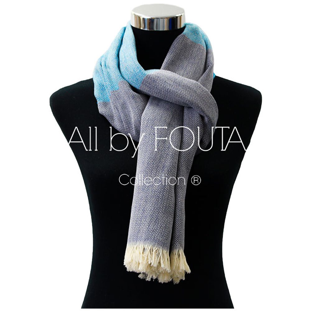 Foulards et écharpes - Coffrets Echarpes Tissage Jacquard 100% Coton - ALL BY FOUTA