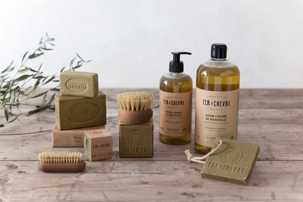 Soaps - Fer à Cheval Marseille soap Pure Olive oil 300g - SAVONNERIE FER A CHEVAL