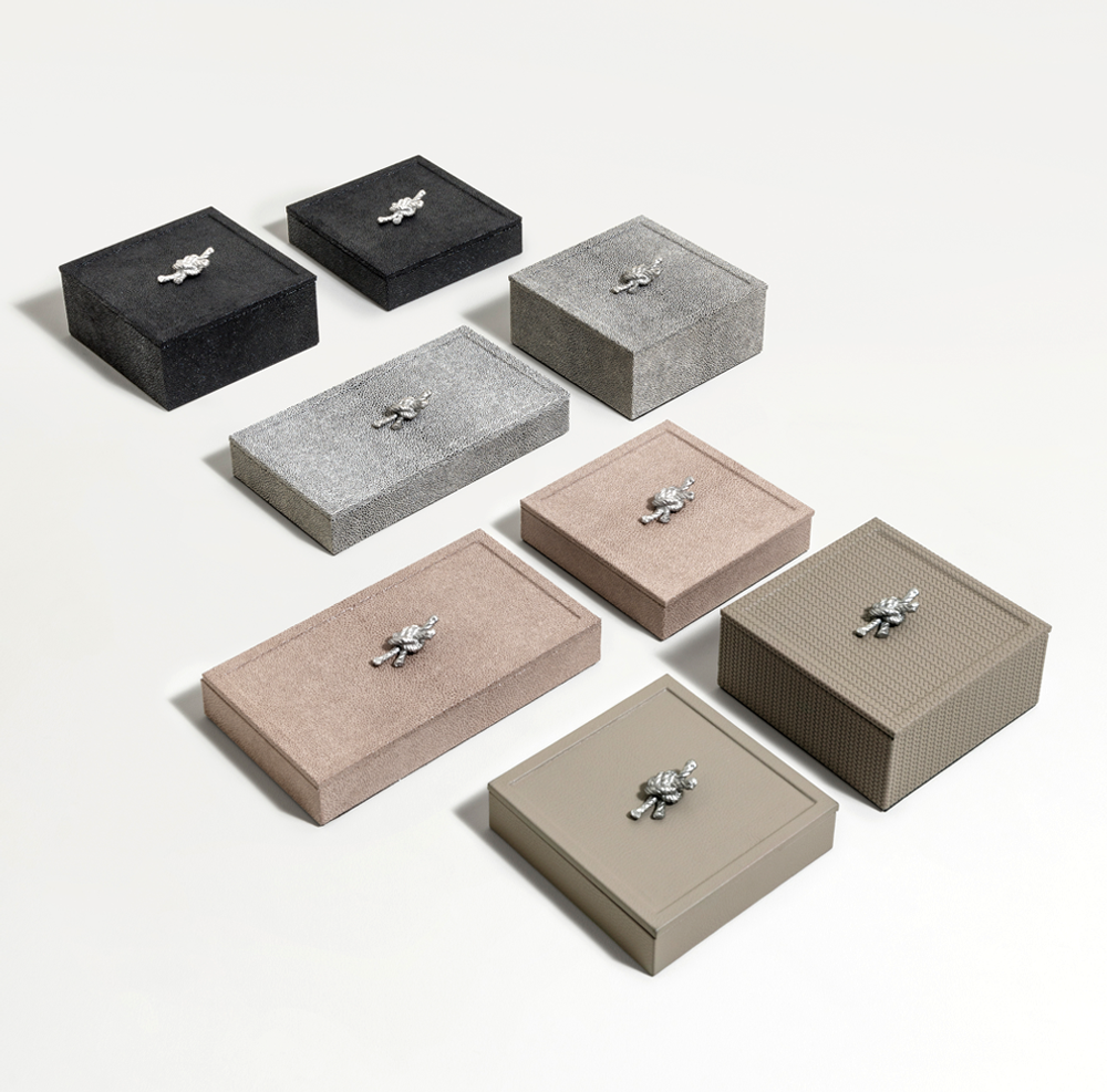 Decorative objects - Decorative Leather Boxes - PINETTI