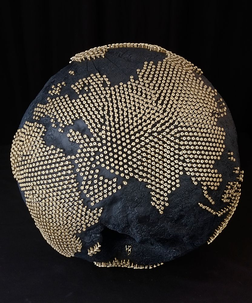 Objets de décoration - Brule Globe / Stainless steel bolts 30 cm - BRUNO HELGEN / MICHEL SOUBEYRAND