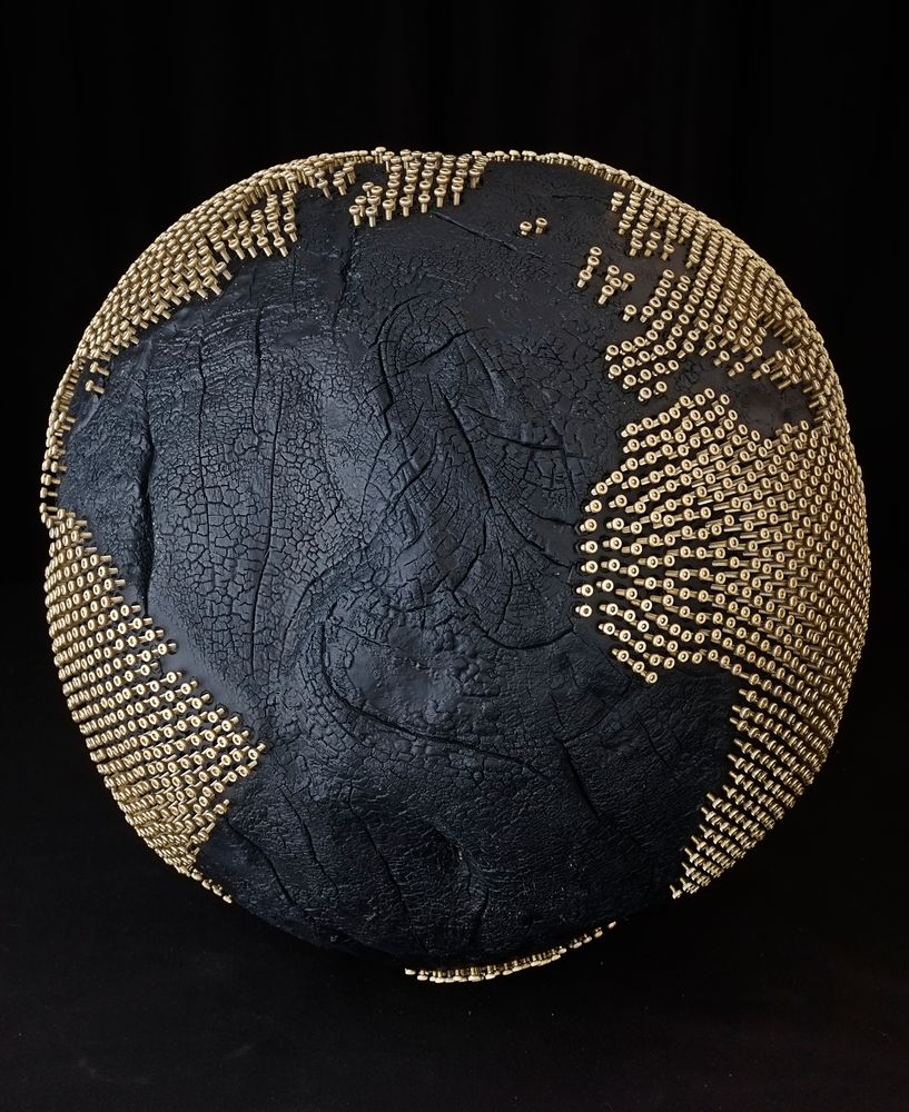 Objets de décoration - Brule Globe / Stainless steel bolts 30 cm - BRUNO HELGEN / MICHEL SOUBEYRAND
