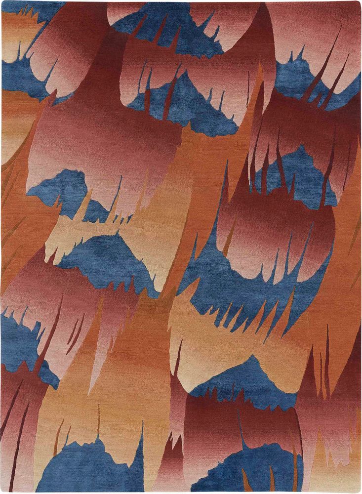 Bespoke carpets - Golden Pheasant hand-knotted rug - DEIRDRE DYSON