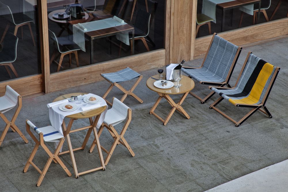 Office seating - MARINE PLYWOOD AND SAIL COLLECTION - DVELAS