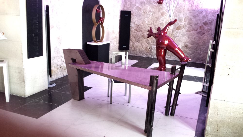 Tables Salle à Manger - Table Reflet/Feuilletée/ Bureau ETRETAT - GEFL DESIGN PARIS BY GERALD FLEURY