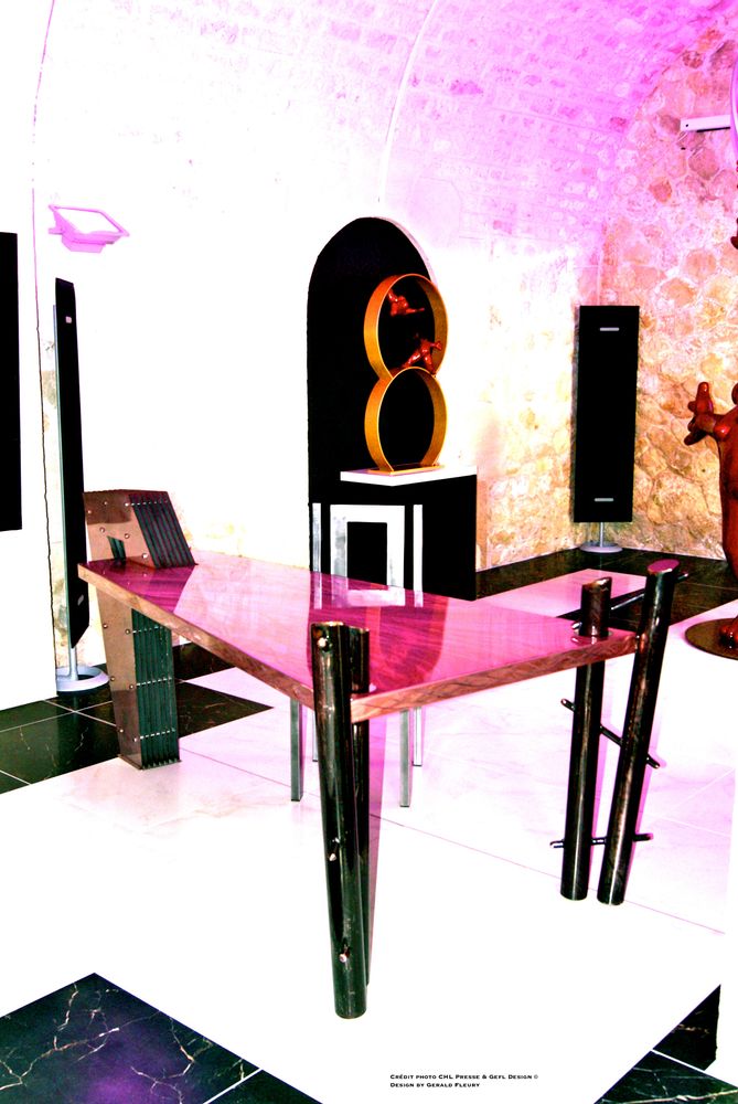 Tables Salle à Manger - Table Reflet/Feuilletée/ Bureau ETRETAT - GEFL DESIGN PARIS BY GERALD FLEURY