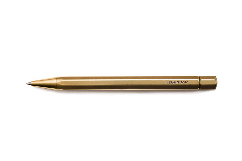 Stationery - LGNDR Brass Ballpoint Pen TWYST - LEGENDÄR