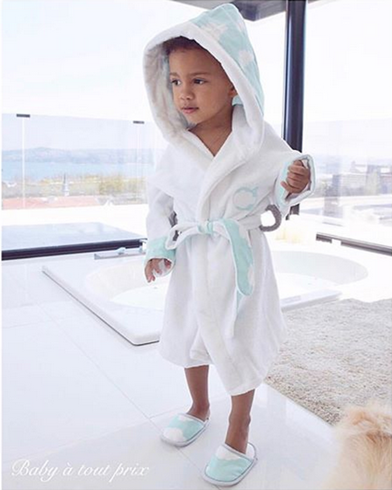 Accessoires pour bain enfants - Peignoir de bain en bambou - POMME CARAMEL