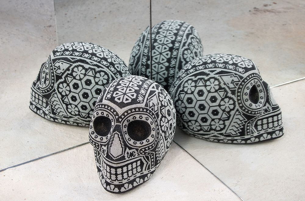 Pièces uniques - Calavera Huichola : tête de mort mexicaine - P.I. PROJECT