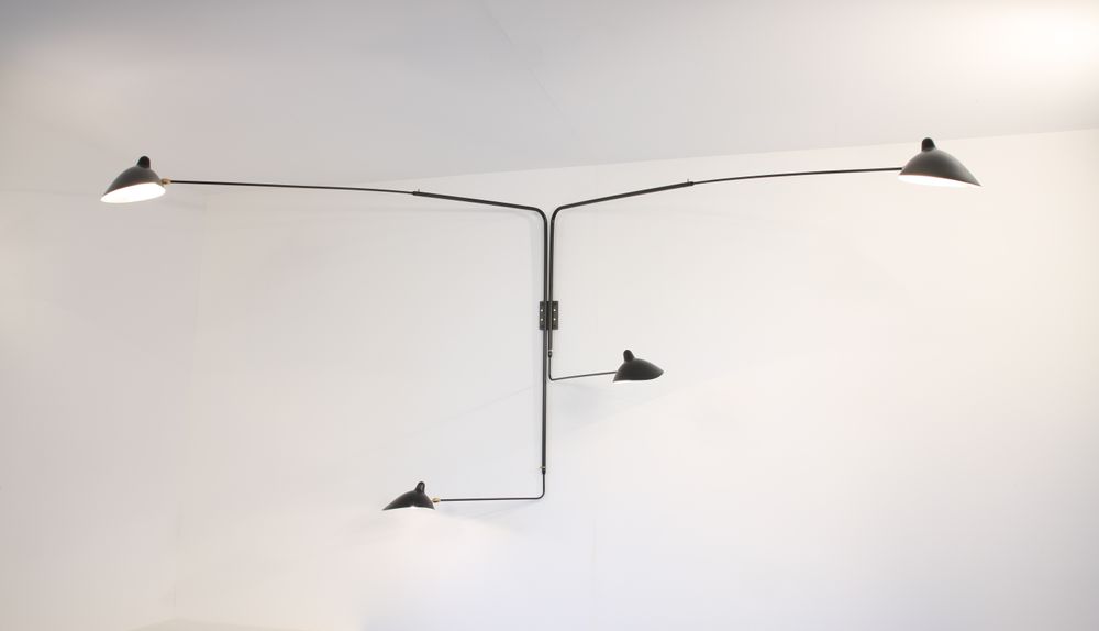 Outdoor wall lamps - 3, 4 or 5 ROTATING STRAIGHT ARM WALL LAMP - EDITIONS SERGE MOUILLE