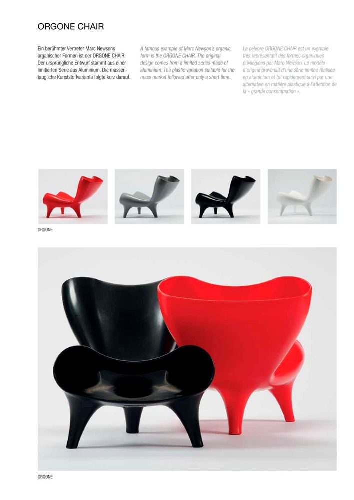 Fauteuils - CHAISES ORGONE Par Marc Newson - POP CORN