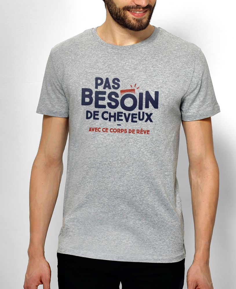 Prêt-à-porter - T-shirt Pas besoin de cheveux - MONSIEUR TSHIRT