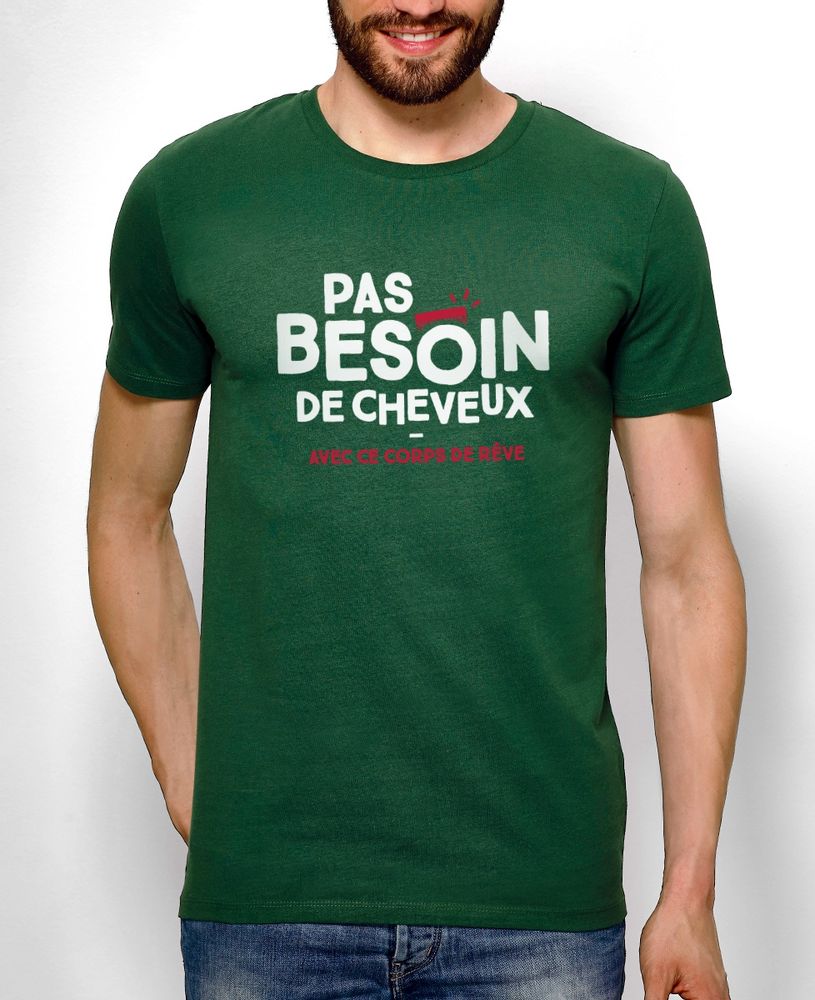 Prêt-à-porter - T-shirt Pas besoin de cheveux - MONSIEUR TSHIRT