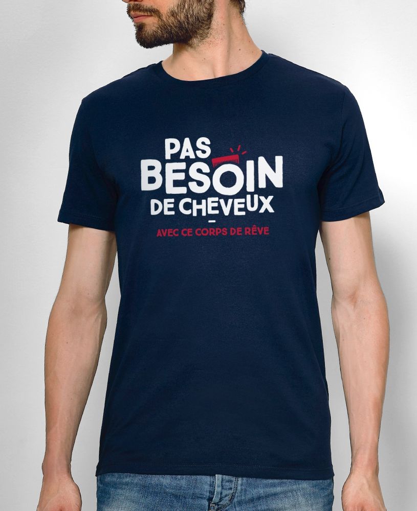 Prêt-à-porter - T-shirt Pas besoin de cheveux - MONSIEUR TSHIRT
