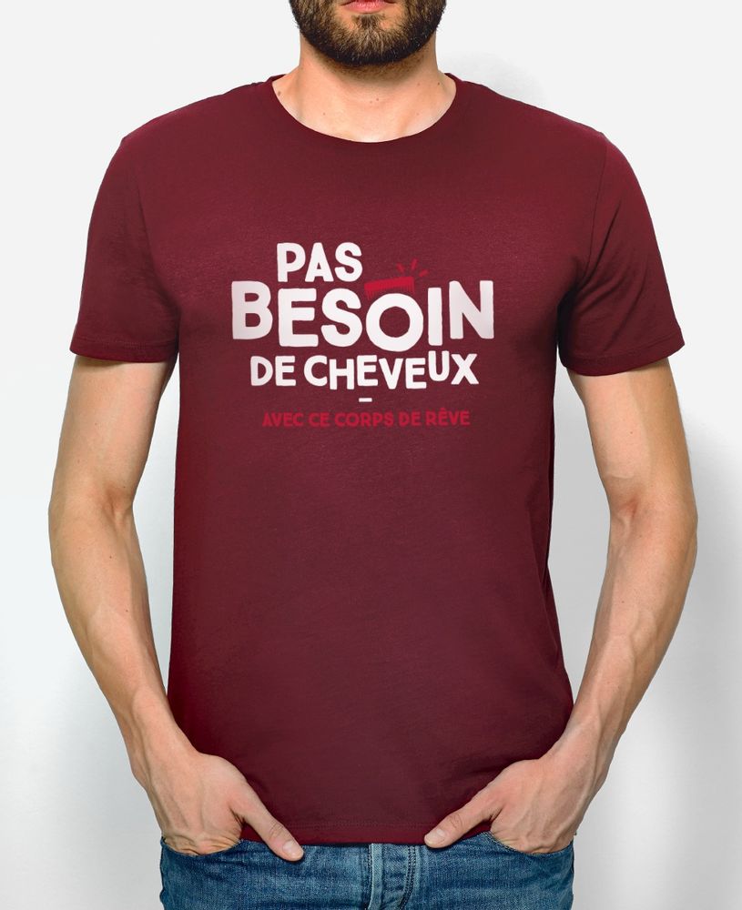 Prêt-à-porter - T-shirt Pas besoin de cheveux - MONSIEUR TSHIRT