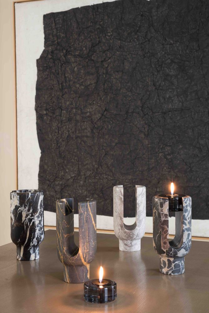 Candlesticks and candle holders - LYRA TEALIGHT HOLDER - FLOWER VASE - OOUMM