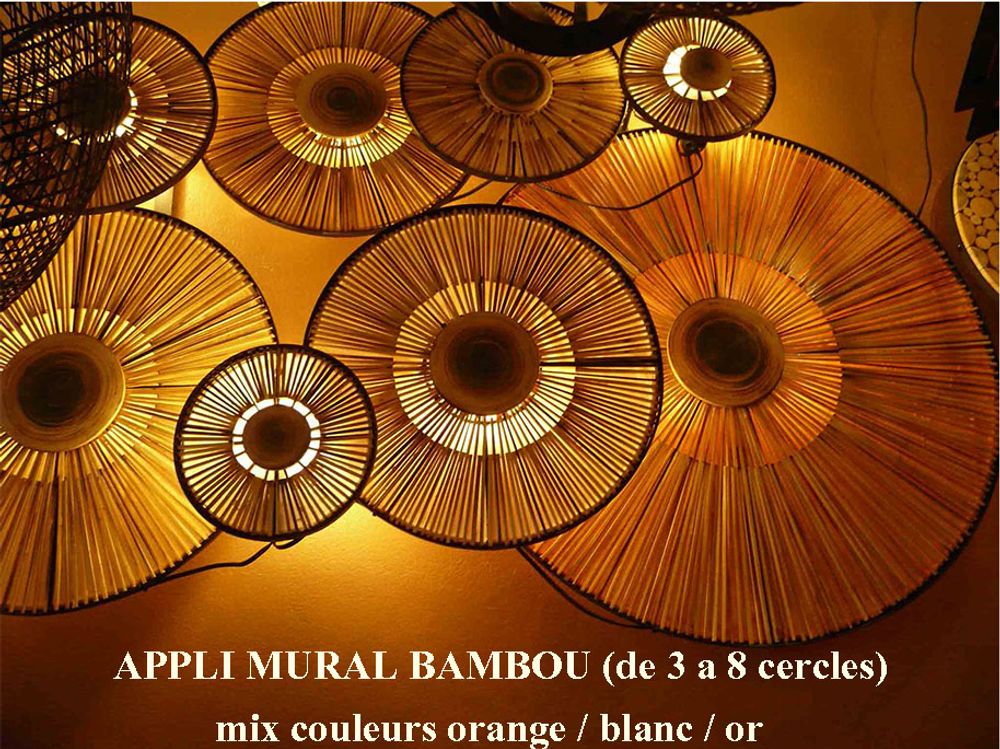 Suspensions - collection LAMPE BAMBOU - DCAA