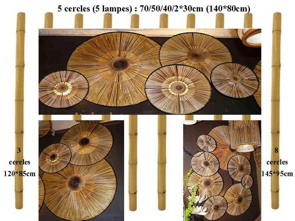 Suspensions - collection LAMPE BAMBOU - DCAA