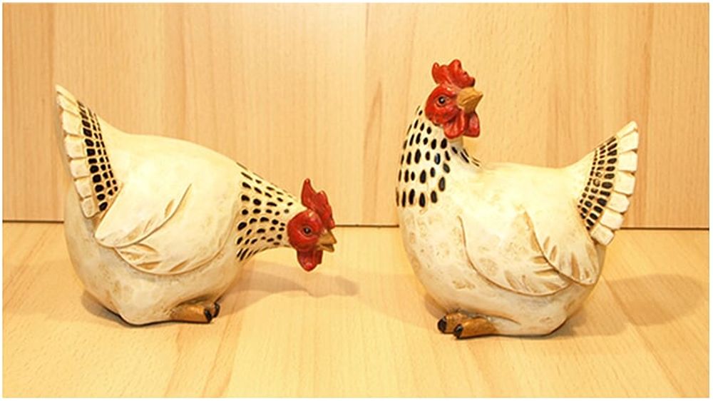 Objets de décoration - Poules et coqs - ROLANDE DU DREUILH CREATIONS