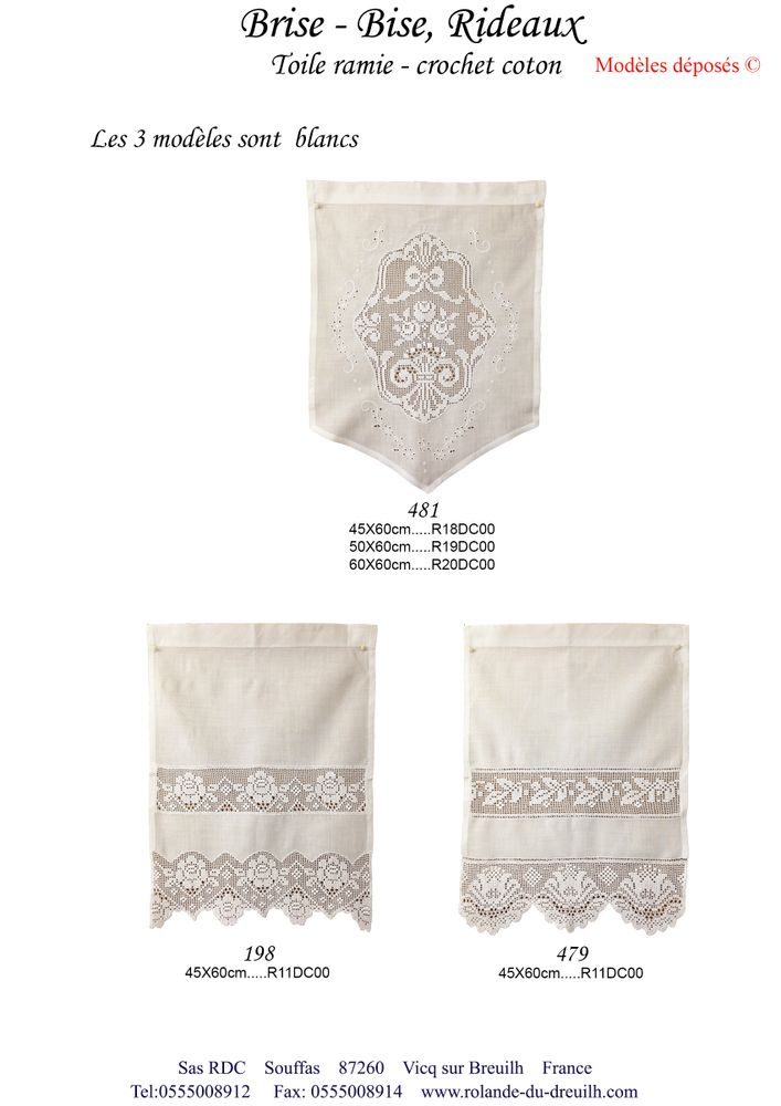 Linge de table textile - Linge de table - ROLANDE DU DREUILH CREATIONS