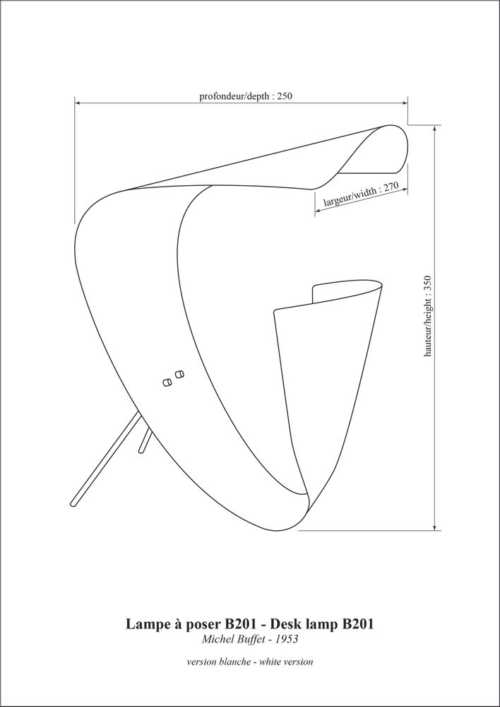 Outdoor table lamps - LAMPE B201 de Michel Buffet - LIGNES DE DEMARCATION