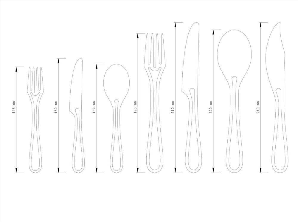 Couverts & ustensiles de cuisine - OUTLINE CUTLERY  - POP CORN