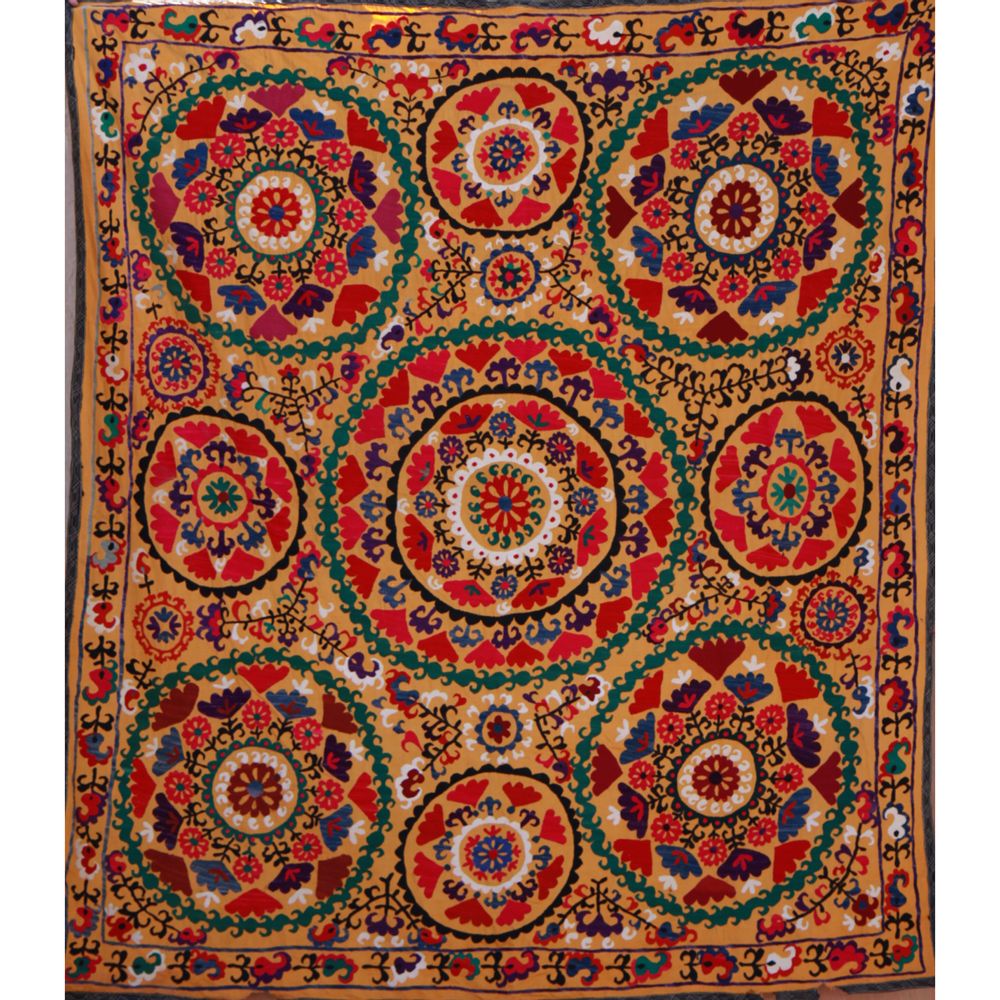 Decorative wall frescoes - Unique Suzani textile  - CHUK PALU