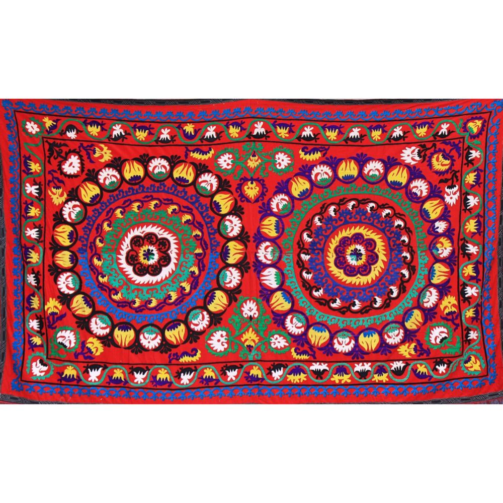 Decorative wall frescoes - Unique Suzani textile  - CHUK PALU