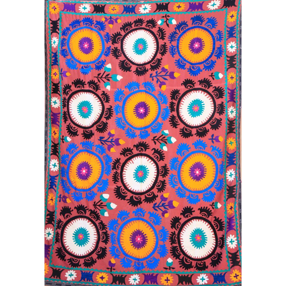 Decorative wall frescoes - Unique Suzani textile  - CHUK PALU