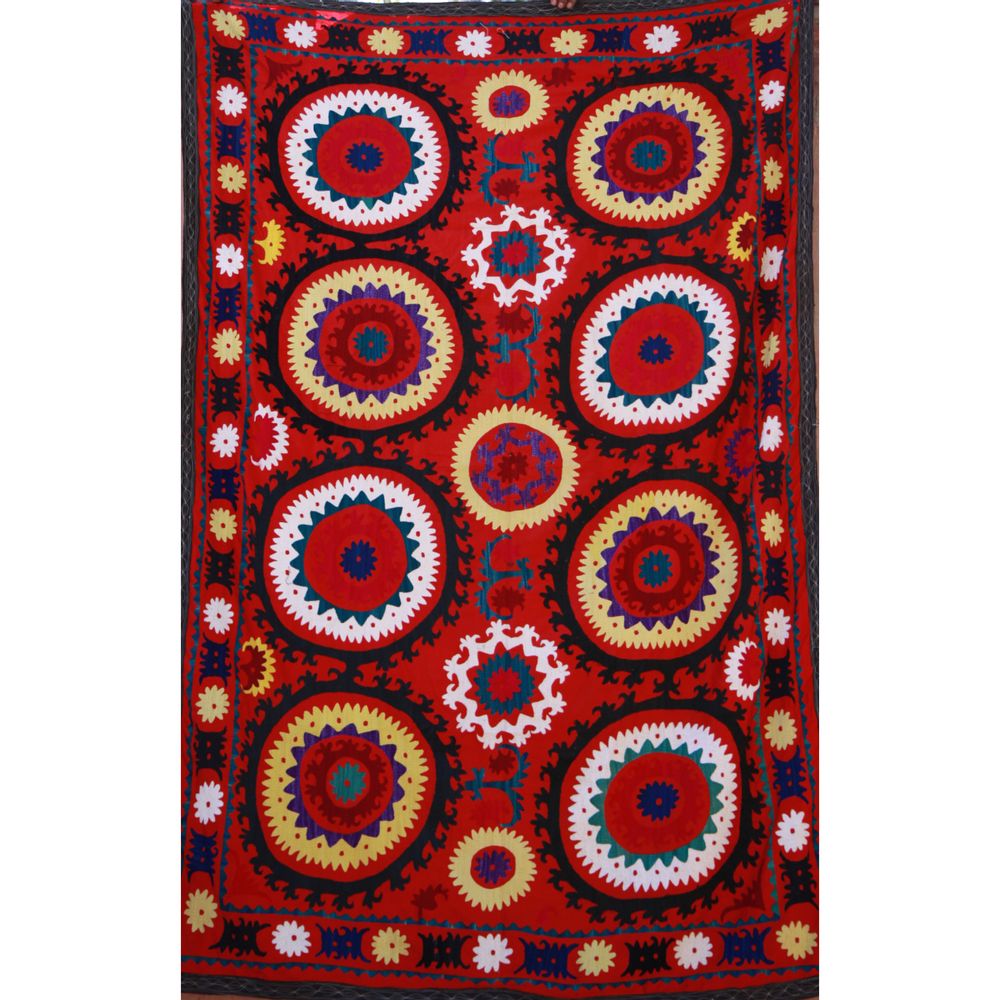 Decorative wall frescoes - Unique Suzani textile  - CHUK PALU