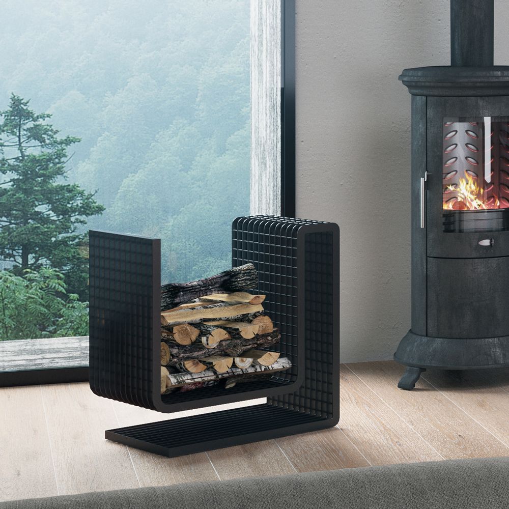 Outdoor fireplaces - BOLD Firewood Holder - COBERMASTER CONCEPT