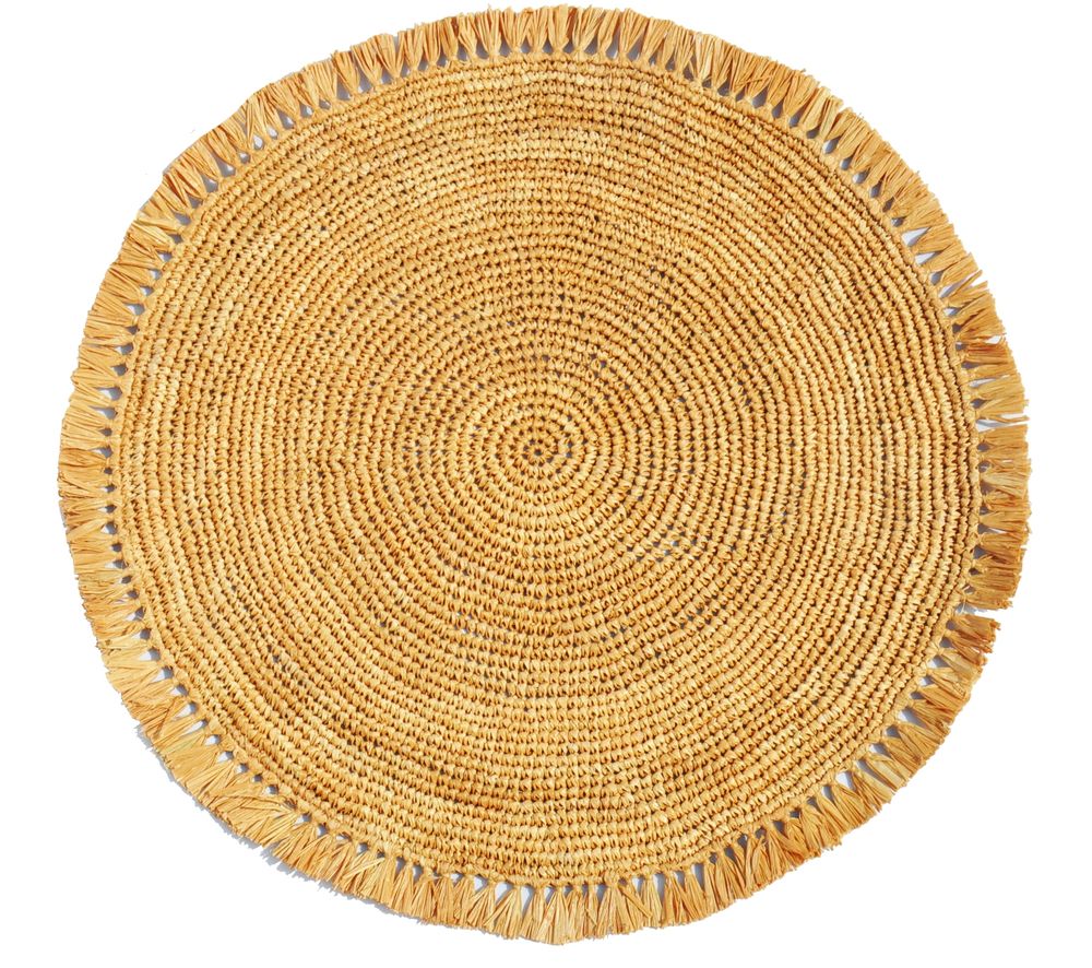 Everyday plates - map table crochet handmade - NORO