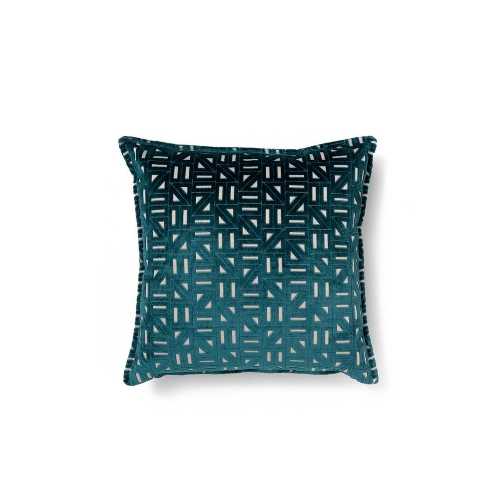 Couettes et oreillers - Zellige Coussin Géométrique Bleu - COVET HOUSE