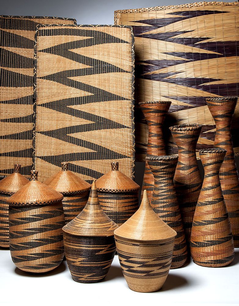 Unique pieces - Ibiseke "Agaseke ou Igiseke"  Tutsi Basketries - Rwanda/Burundi - KANEM