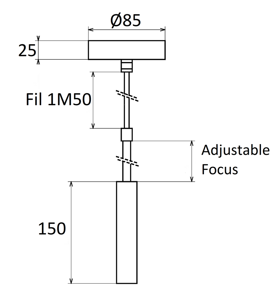Outdoor hanging lights - FOCUS PM - TEKNI-LED GANDELIN