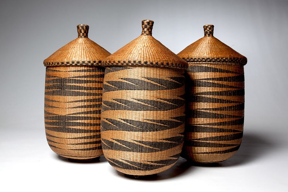 Unique pieces - Ibiseke "Agaseke ou Igiseke"  Tutsi Basketries - Rwanda/Burundi - KANEM