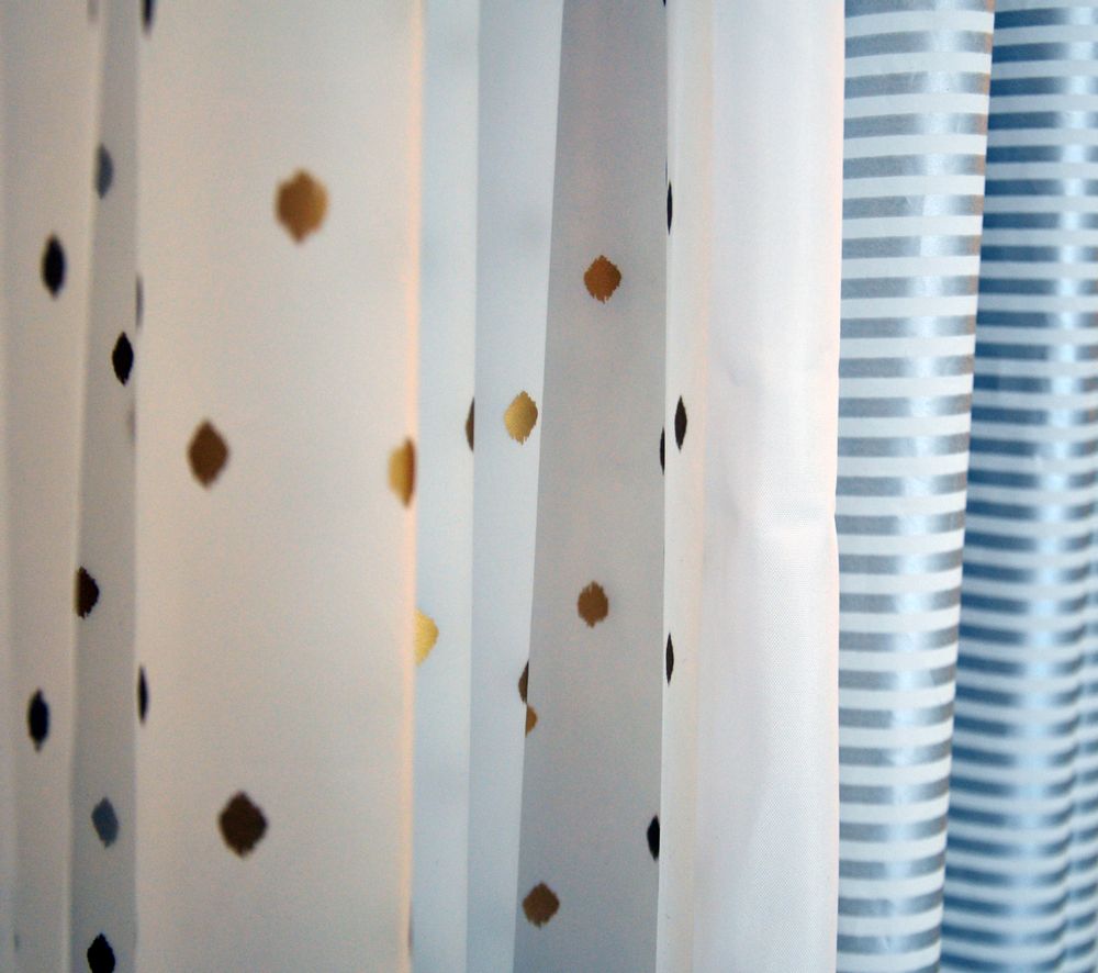 Rideaux de douche - POIS DORE - OPPORTUNITY