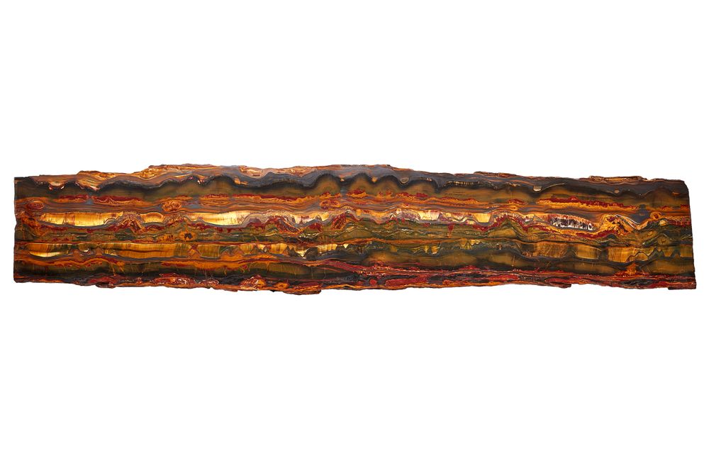 Other wall decoration - "Marra Mamba" Tiger’s Eye-Jasper-Slab - REDGALLERY