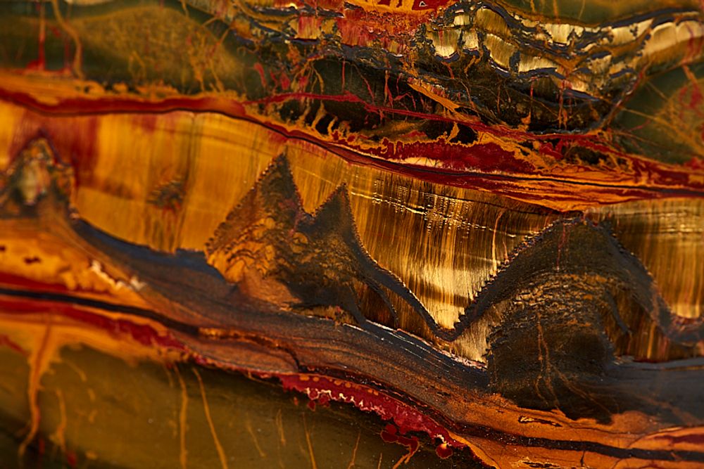 Other wall decoration - "Marra Mamba" Tiger’s Eye-Jasper-Slab - REDGALLERY