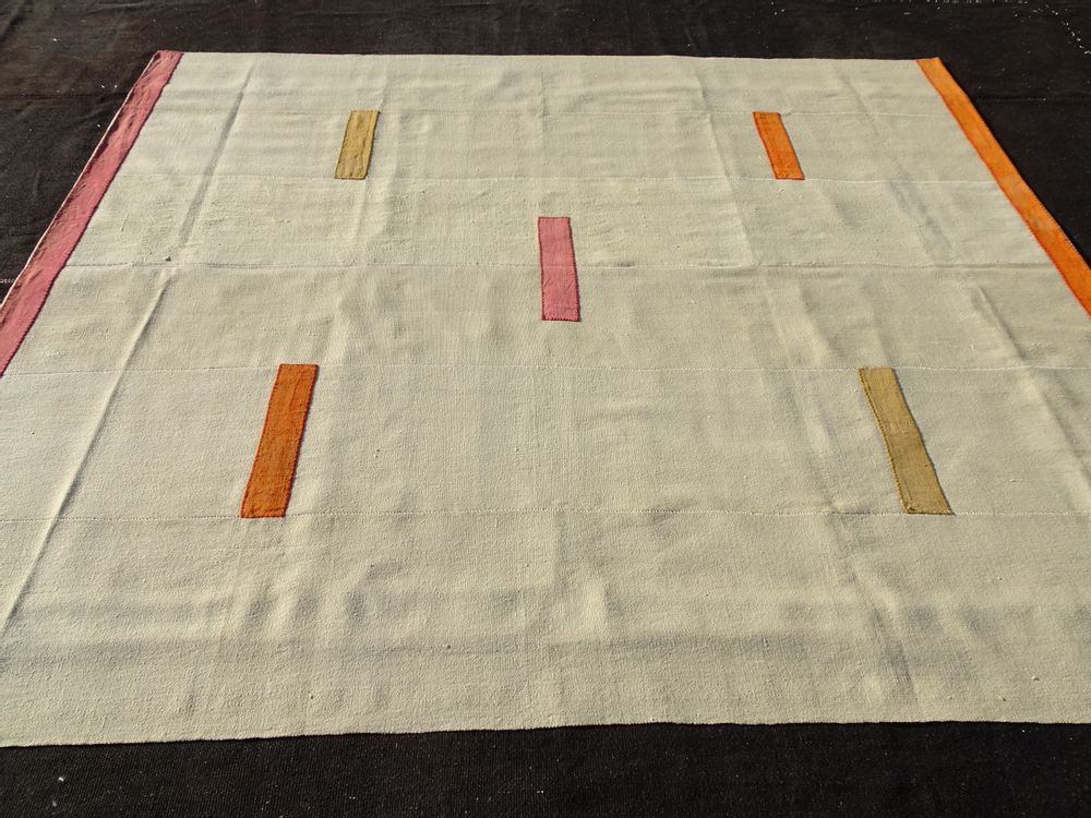 Homewear - Modern Cream Kilim Rug - AKM WOVEN KILIM