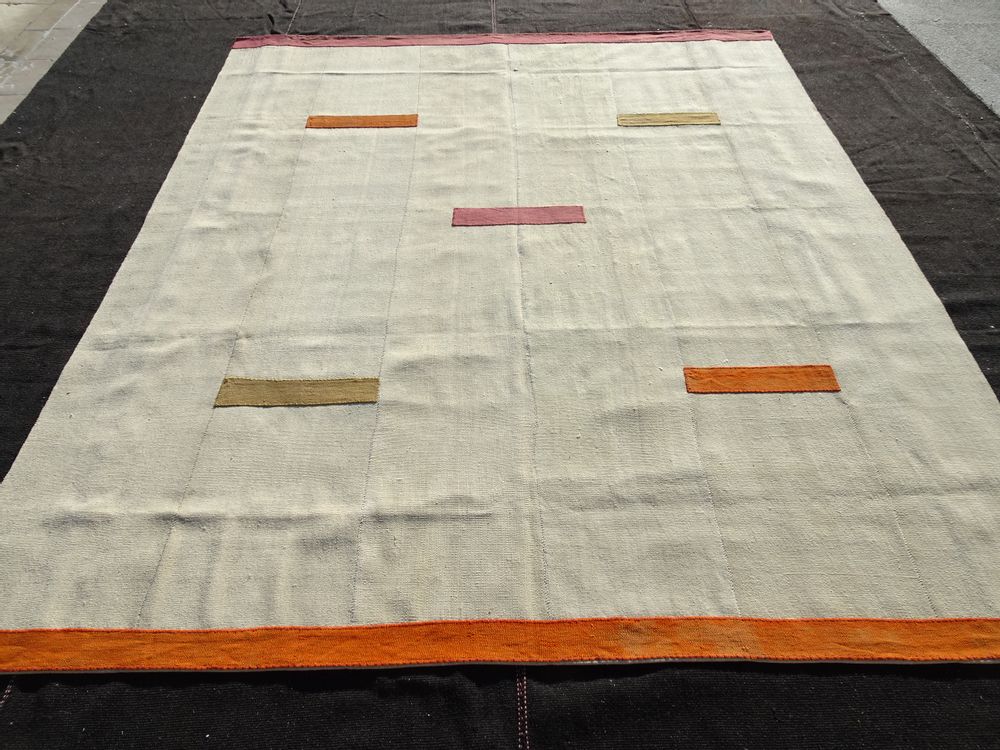 Homewear - Modern Cream Kilim Rug - AKM WOVEN KILIM