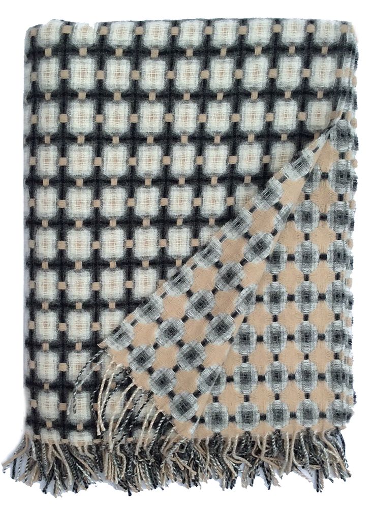 Throw blankets - 100% Lambswool Basketweave throws. - PAULETTE ROLLO