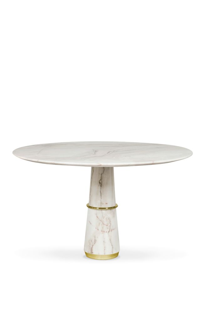 Objets de décoration - Table à manger ronde en marbre AGRA - BB CONTRACT