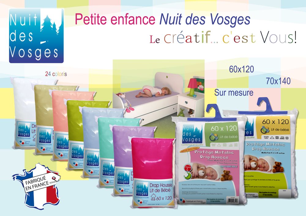 Linge de lit - Puériculture NUIT DES VOSGES - VALRUPT T.G.V. INDUSTRIES