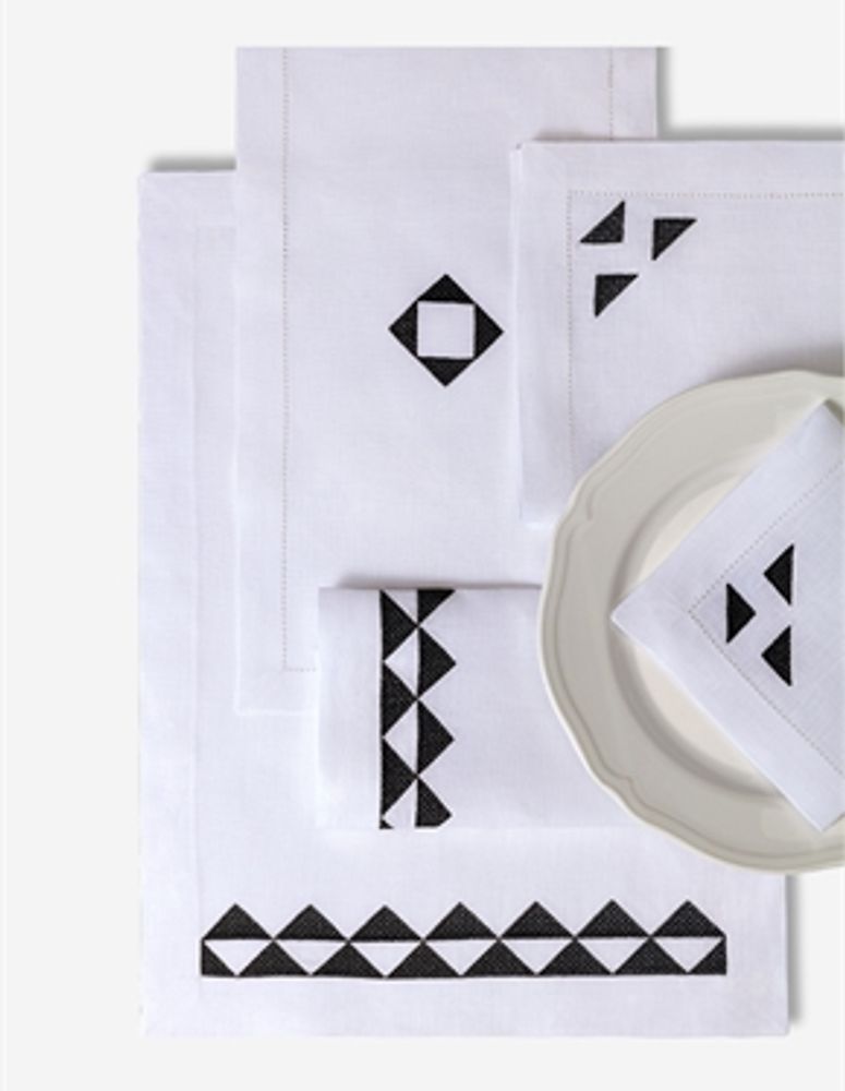 Kitchen linens - Runner Kutnu + Cotton Zeugma - KUTNİA