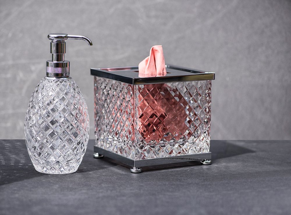 Soap dishes - DIAMOND CRYSTAL COLLECTION - ZODIAC LONDON