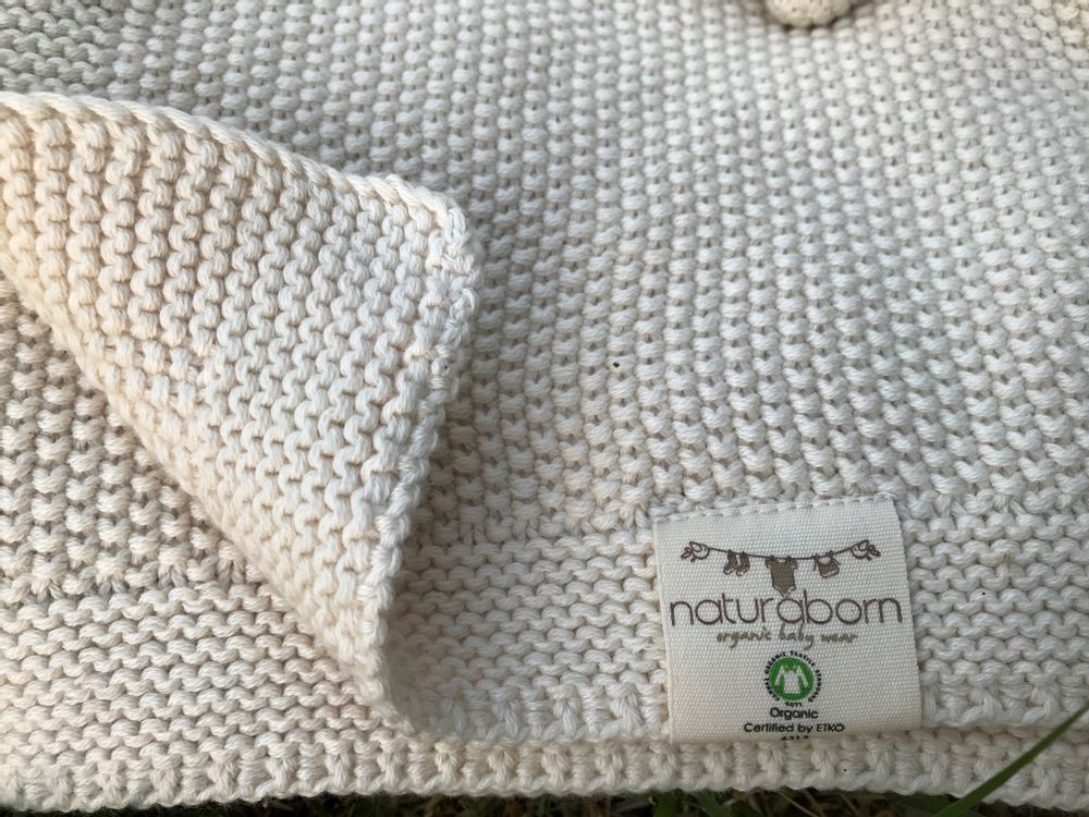 Throw blankets - Organic Cotton Tricot Baby Blanket - NATURABORN