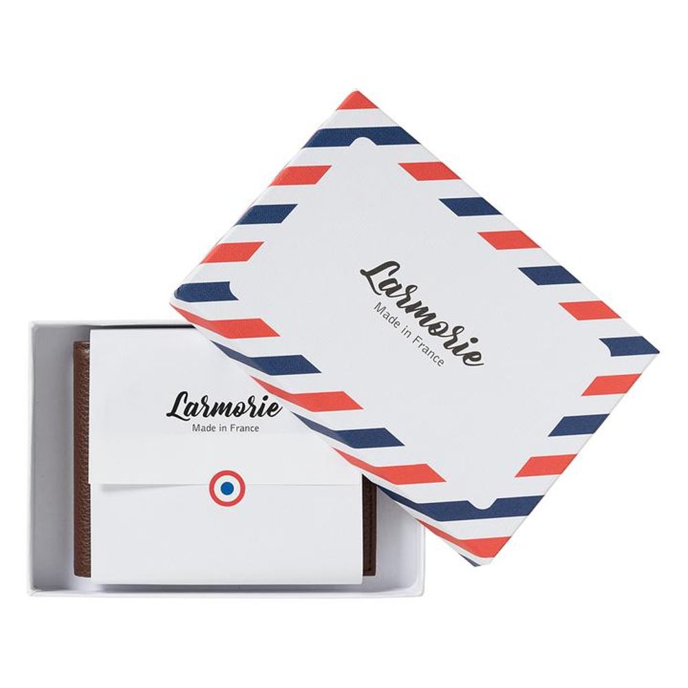 Leather goods - Arthur italien wallet in leather for men made in France - LARMORIE OFFICIEL