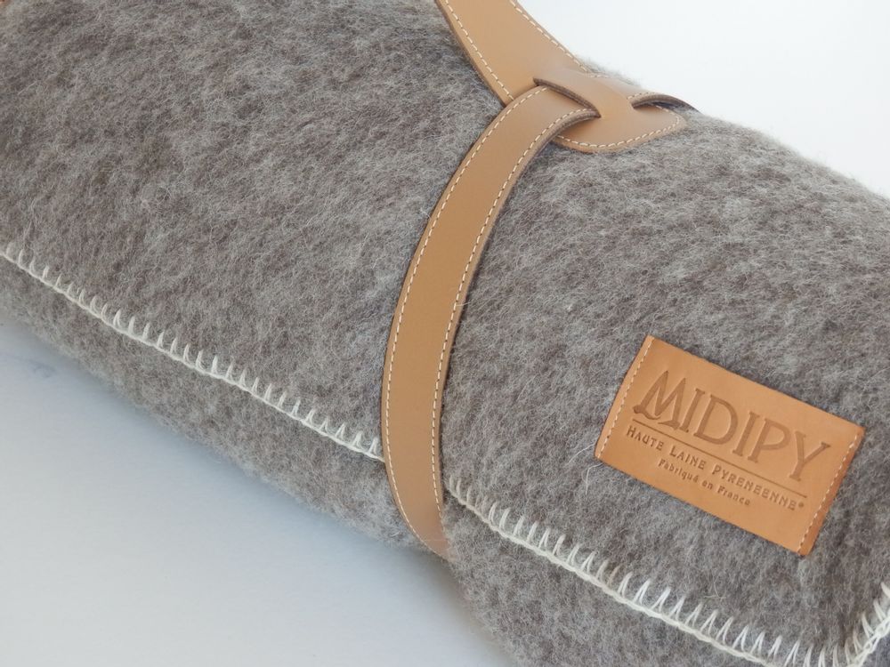 Objets de décoration - PLAID LAINE NATURELLE - MIDIPY