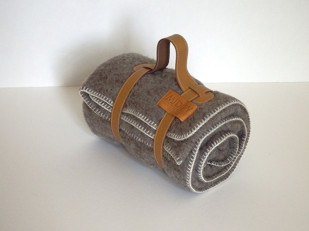 Objets de décoration - PLAID LAINE NATURELLE - MIDIPY